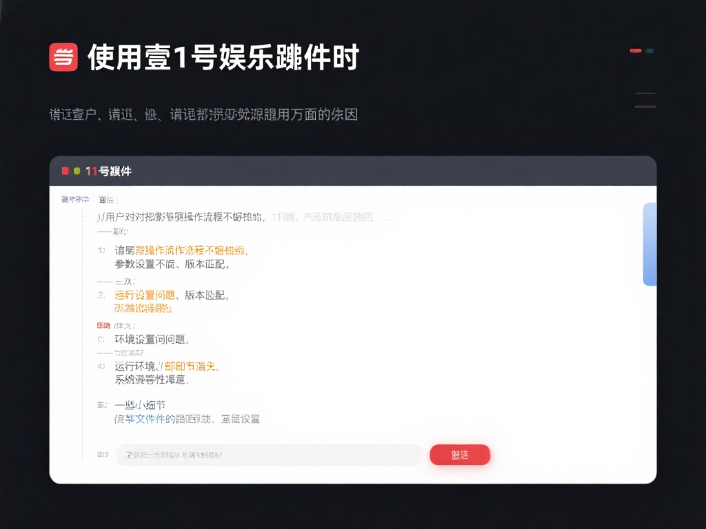 壹号娱乐脚本怎么用的常见错误修复 (壹号娱乐脚本使用中的常见错误及修复方法解析) 在使用壹号娱乐脚本时,错误的出现往往源于多方面原因